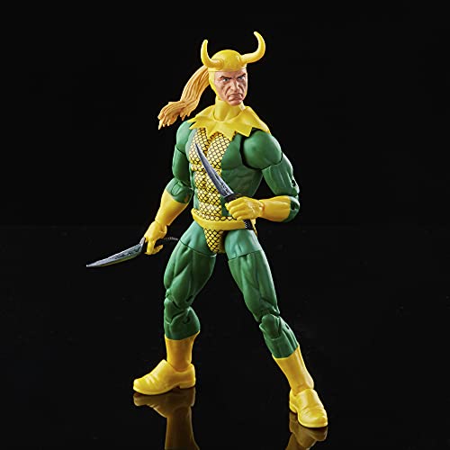 Marvel Legends Series - Figura de Loki de 15 cm - En Embalaje Retro, con 3 Accesorios