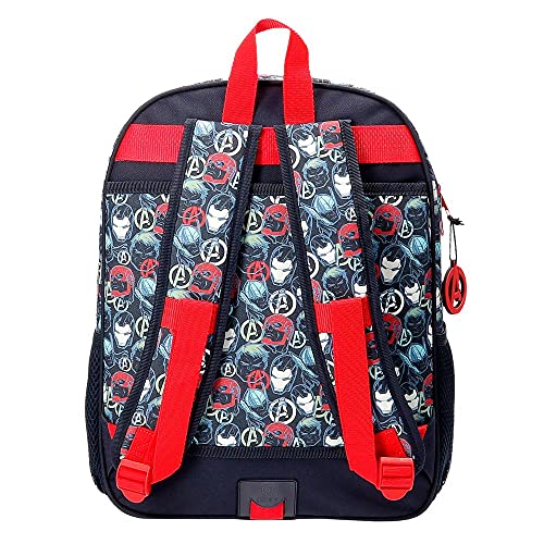 Marvel Los Vengadores Avengers Team Mochila Adaptable Azul 30x38x12 cms Poliéster 13,68L