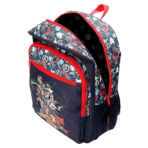 Marvel Los Vengadores Avengers Team Mochila Adaptable Azul 30x38x12 cms Poliéster 13,68L