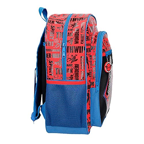 Marvel Spiderman Great Power Mochila Adaptable Rojo 30x40x13 cms Poliéster 15,6L