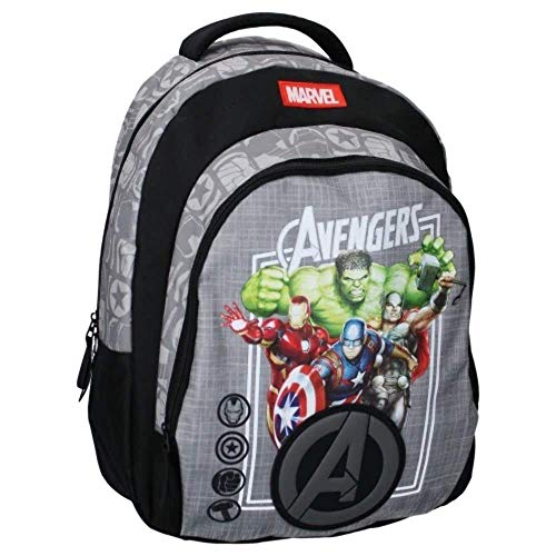 Marvel The Avengers Wheeled Backpack - Thor, Hulk, Captain America, Iron Man - Grey