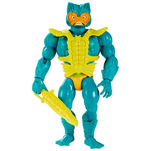 Masters of the Universe (Masters del Universo Orígenes) Figura Mer-Man, muñeco articulado de juguete (Mattel GRX01)