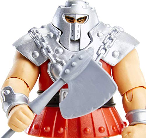 Masters of the Universe (Masters del Universo Orígenes) Figura Ram Man (El hombre ariete) deluxe, muñeco articulado de juguete (Mattel GVL78)