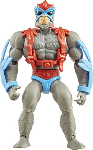 Masters of the Universe (Masters del Universo Orígenes) Figura Stratos, muñeco articulado de juguete (Mattel GVW65)