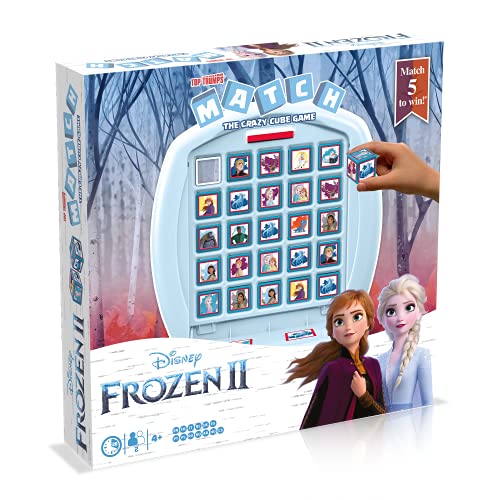 Match Frozen 2 - Juego de Mesa de Top Trumps – Conecta en línea a 5 de tus personajes favoritos de Frozen 2 como Anna, Elsa, Olaf, Sven