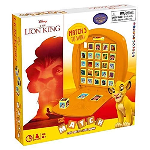 Match Rey León - Juego de Mesa de Top Trumps – Conecta en línea a 5 de tus personajes favoritos del Rey León