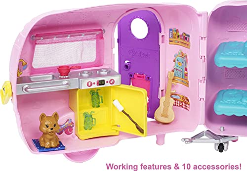 Mattel Barbie Chelsea Muñeca Y Su Caravana, con Perrito Y Accesorios ( Fxg90) + Skipper Hora De La Siesta, Muñeca Canguro con Bebés Y Accesorios, Regalo para Niñas Y Niños 3-9 Años ( Gfl38)