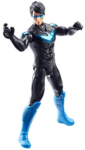 Mattel Batman Missions-Figura de acción 30cm Nightwing, Juguetes niños +4 años, Multicolor (GCK90)