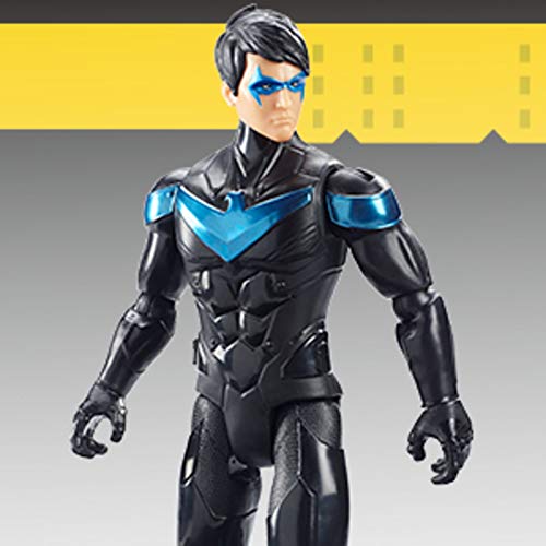 Mattel Batman Missions-Figura de acción 30cm Nightwing, Juguetes niños +4 años, Multicolor (GCK90)