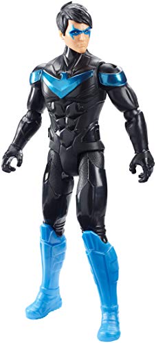 Mattel Batman Missions-Figura de acción 30cm Nightwing, Juguetes niños +4 años, Multicolor (GCK90)