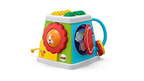 Mattel Fisher-Price-Cubo giros y sorpresas, juguetes aprendizaje bebés +6 meses, color surtido, 1 Unité (Lot de 1) FYK64