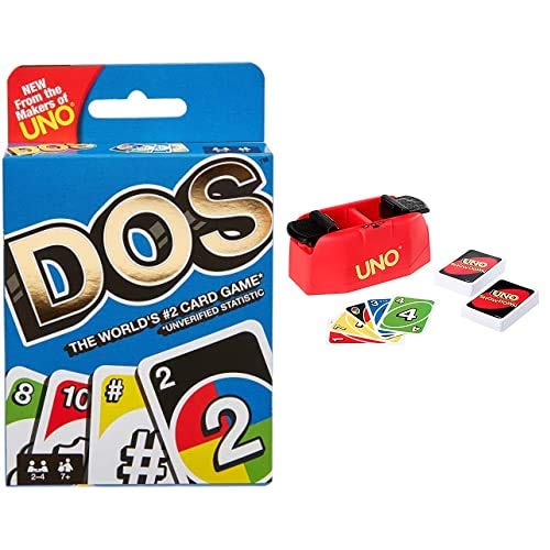 Mattel Games Dos, Juego de Cartas de UNO, Edad recomandada 7 - 10 años + UNO Showdown, Juego de Cartas