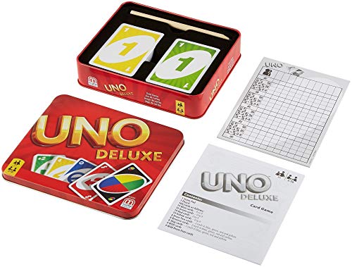 Mattel Games UNO Deluxe, juego de cartas (Mattel K0888)