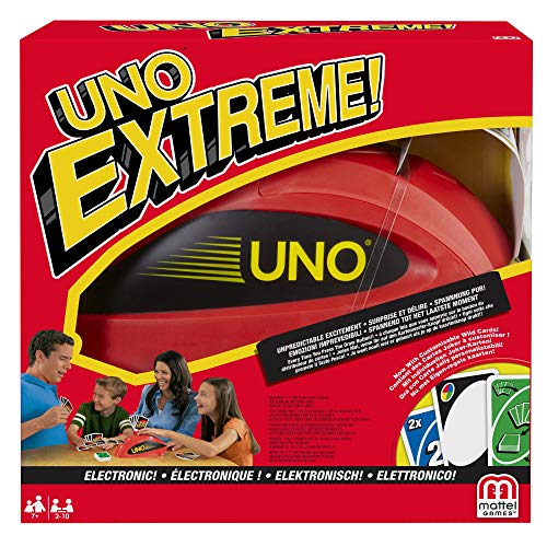 Mattel Games Uno Extreme, Juego de Cartas (Mattel V9364) , Color/Modelo Surtido + Duracell - Nuevo Pilas alcalinas Plus C , 1.5 Voltios LR14 MN1400, Paquete de 4