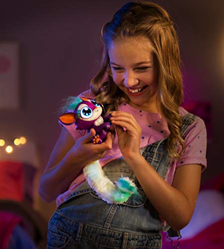 Mattel GHP18 - Lil´Gleemerz Loomur Lila interaktives Spielzeug reagiert auf Berührung und Klang, Geschenk für Kinder AB 5 Jahren