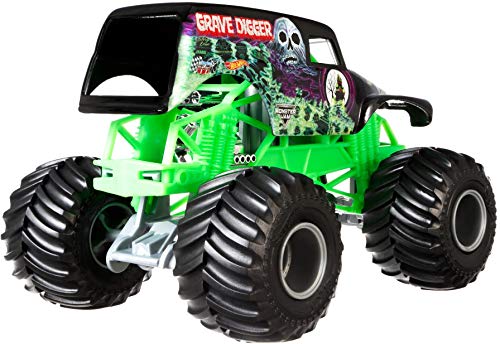 Mattel Hot Wheels CCB06 Metal vehículo de juguete - Vehículos de juguete (Multicolor, Camión, Metal, Monster Jam, Grave Digger, 3 año(s))