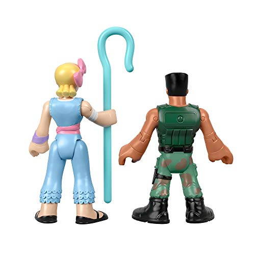 Mattel Imaginext Disney Toy Story 4 Pack de 2 Figuras Bo Peep y Combat Carl, Juguetes Niños +3 Años (GFD13)