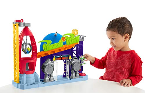 Mattel Imaginext Disney Toy Story Pizza Planet con Figura de Buzz y Alien, Juguetes Niños +3 Años (GFR96)