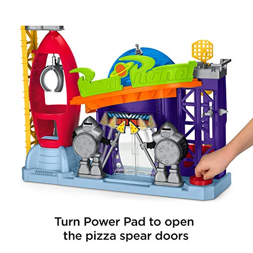 Mattel Imaginext Disney Toy Story Pizza Planet con Figura de Buzz y Alien, Juguetes Niños +3 Años (GFR96)