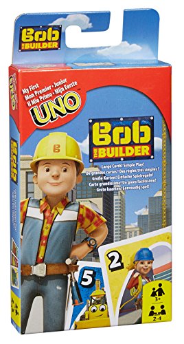 Mattel Juegos DVJ48 - Juego de Cartas Uno Junior de Bob el Constructor