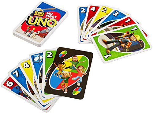 Mattel Juegos DVJ48 - Juego de Cartas Uno Junior de Bob el Constructor