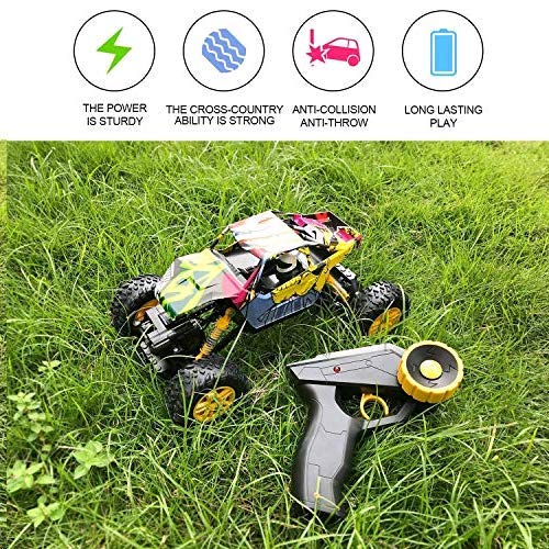 MaxTronic Coche RC 4x4 Radiocontrol 1:18 Juguete de Control Remoto 2.4Ghz 4WD RC Buggy Race Crawler