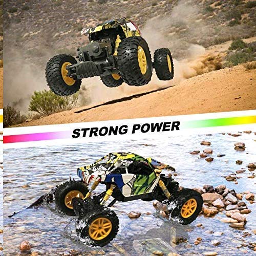 MaxTronic Coche RC 4x4 Radiocontrol 1:18 Juguete de Control Remoto 2.4Ghz 4WD RC Buggy Race Crawler