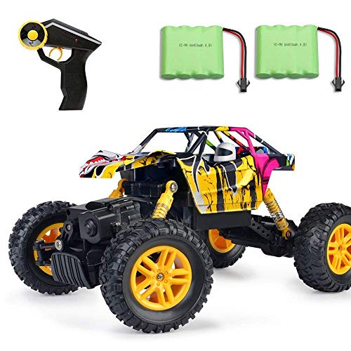 MaxTronic Coche RC 4x4 Radiocontrol 1:18 Juguete de Control Remoto 2.4Ghz 4WD RC Buggy Race Crawler