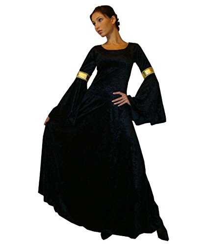 Maylynn 10923-M - Traje Medieval Elbentraum, Talla M, Negro