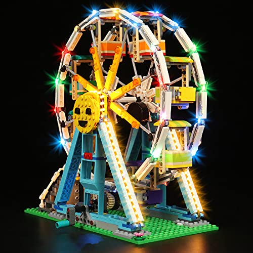 MBKE Conjunto de Luces Lluminación para LEGO 31119 Creator 3 en 1 Noria , Kit de luz LED Compatible con Lego 31119