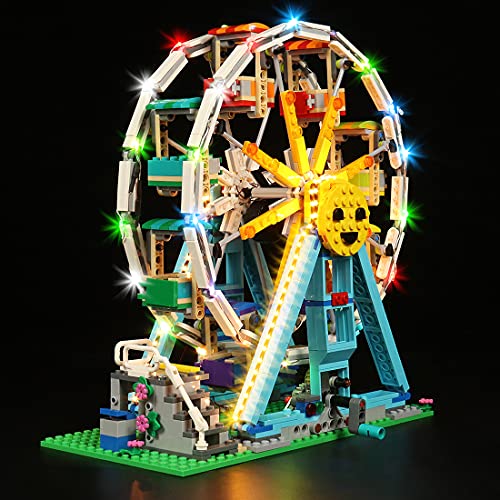 MBKE Conjunto de Luces Lluminación para LEGO 31119 Creator 3 en 1 Noria , Kit de luz LED Compatible con Lego 31119