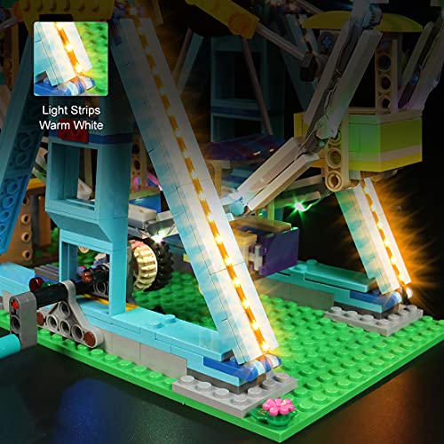 MBKE Conjunto de Luces Lluminación para LEGO 31119 Creator 3 en 1 Noria , Kit de luz LED Compatible con Lego 31119