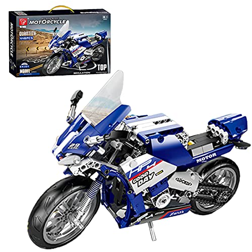 MBKE Technic - Juego de construcción de moto 446cs para Ducati Panigale V4 modelo de motocicleta, bloques de construcción compatibles con Lego Technic