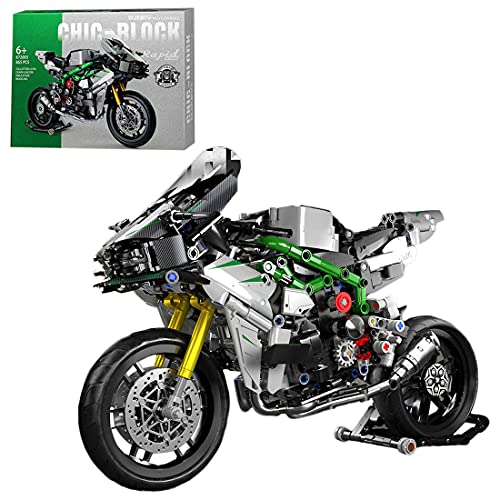 MBKE Technic Off Road - Juego de construcción de 865 piezas para Ducati Panigale modelo de moto, bloques de construcción compatibles con Lego Technic