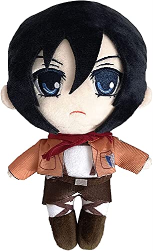 MCE 17.71 '' Peluche Suave Anime muñeco muñeca Manga plushie Relleno Amortiguador Suave muñecas Lindo Eren Jaeger Plush Almohada Relleno algodón niños Juguetes para niños cumpleaños GIF