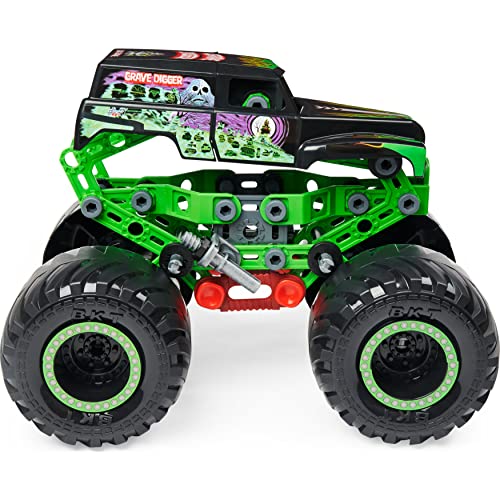 MECCANO- MEC JNR FR GML Junior, Kit de construcción Oficial Jam Tumger Monster Truck Stem con Motor de tracción, Juguetes para niños a Partir de 5 años (Spin Master 6060171)