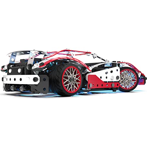 MECCANO- MEC Multi Model Set CN GML, Kit de construcción 25 en 1 Supercar Stem con 347 Piezas, Herramientas Reales y Luces de Trabajo, Juguetes para niños a Partir de 10 años (Spin Master 6062054)