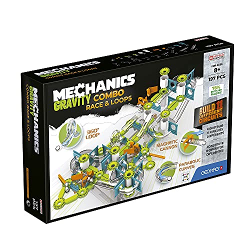 MECHANICS Gravity - Combo Pista DE Carreras + Vueltas 197 Piezas (Toy Partner 00759)