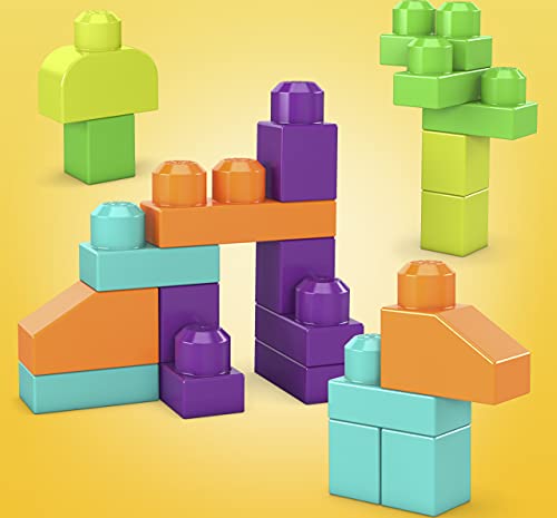 Mega Bloks Cubo Hipopótamo 25 bloques de construcción, juguete para niños +1 año (Mattel GRV21)