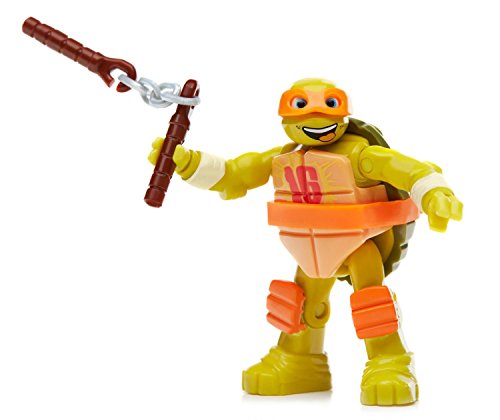 Mega Bloks DMX38 Vehículo Lanzador de Pizza de Michelangelo, Tortugas Ninja, Juego de construcción (Mattel DMX38)