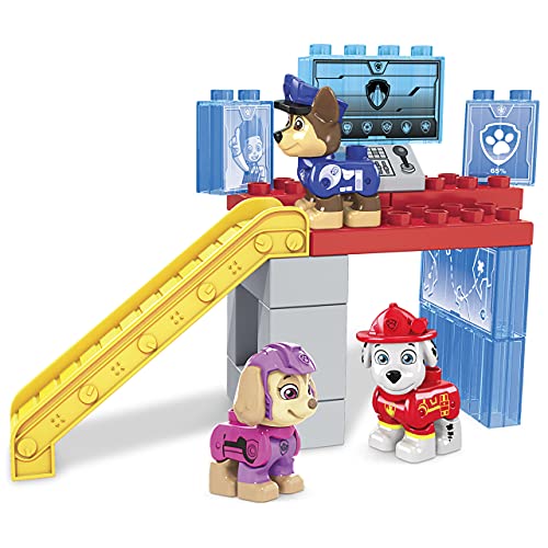 Mega Bloks Pack figuras Patrulla Canina, bloques de construcción de juguete, Mattel HDX93