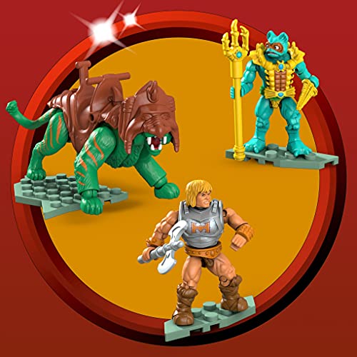 Mega Construx Battle Cat contra Roton de Masters of The Universe (Mattel GPH23)