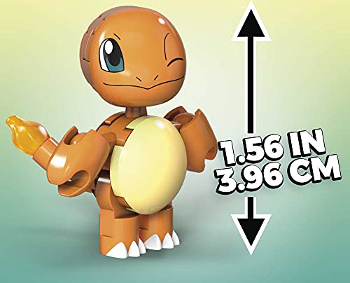 Mega Construx- Pokémon Charmander Poké Ball y Figura para Construir, 16 Piezas, Multicolor (Mattel GVK62)