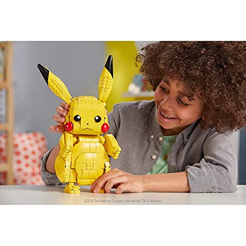 Mega Construx - Pokemon Figura Jumbo Pikachu, Juguetes Niños +8 Años (Mattel FVK81) , color/modelo surtido