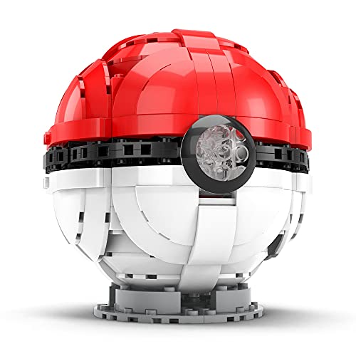 Mega Construx Pokémon Pokeball gigante Figura de bloques de construcción de juguete para niños +10 años (Mattel HBF53)