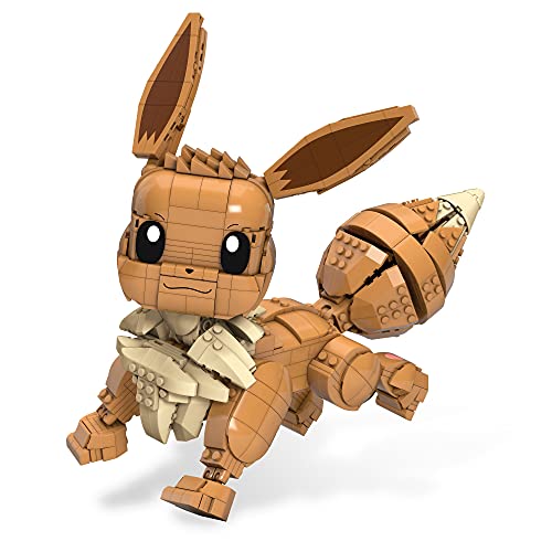 Mega Construx Pokémon Pokebola Jumbo Eevee, figura de juguete de construcción (Mattel GMD34)