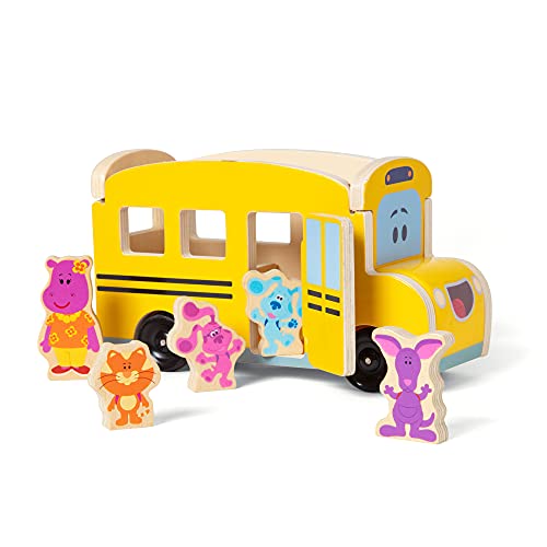 Melissa & Doug 33011 Blue's Clues & You - Scuolabus in legno, multicolore