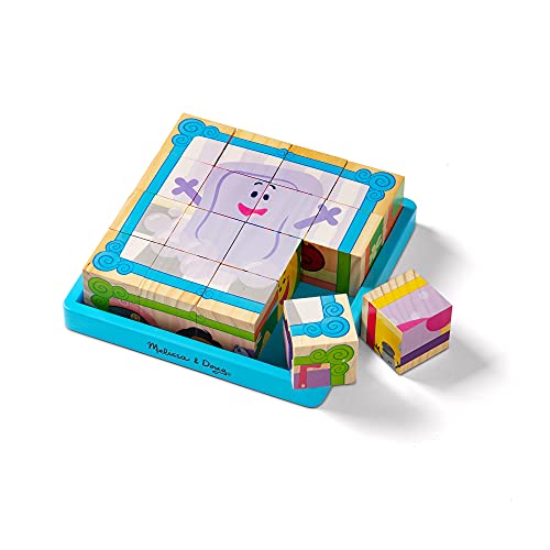 Melissa & Doug- Blue's Clues & You Puzzle in Legno cubo, Multicolore, 33007