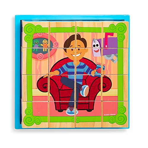 Melissa & Doug- Blue's Clues & You Puzzle in Legno cubo, Multicolore, 33007