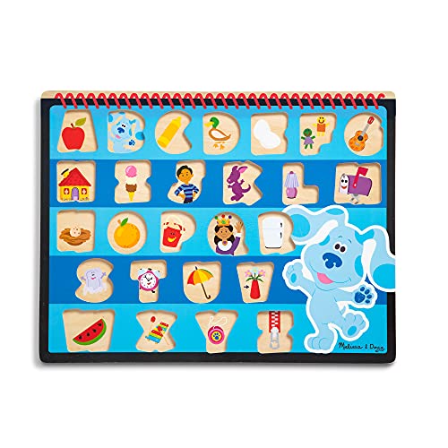 Melissa & Doug- Blue's Clues & You Puzzle in Legno Grosso-Alfabeto, Multicolore, 33010